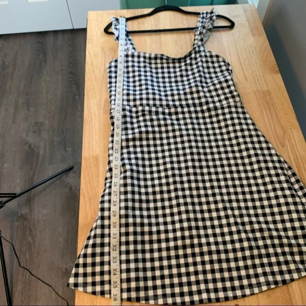 NEW ASOS Gingham Dress Size 12 - Picture 7 of 9